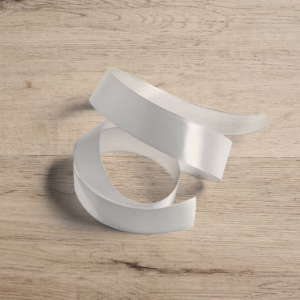 Satin Ribbon - White