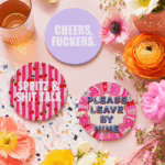 Dirty Print Ceramic Coasters